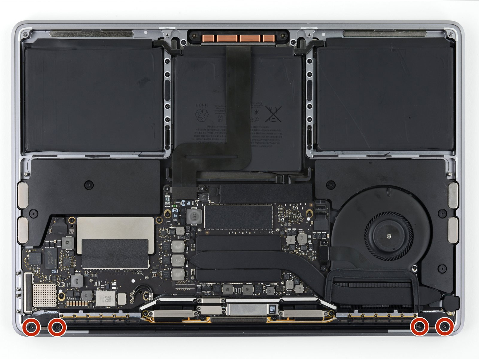 Internal Photo of Apple Macbook Pro A1706 A1708 2016 2017 LCD Screen Assembly Display Space Gray (A1708 2016)
